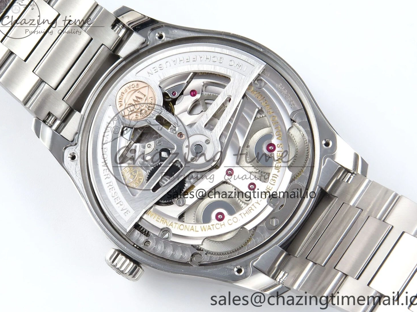 MIROTIME 0314 Portugieser Auto IWC0562B APSF 1:1 Best Edition Gold Dial on SS Bracelet A Reliable 6996